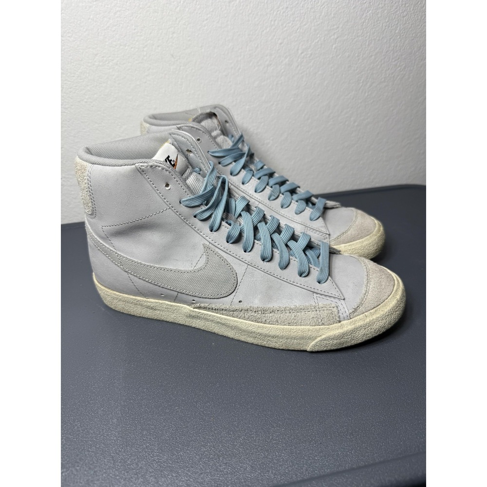 Nike Blazer‎ Mid '77 Certified Fresh Shoes Mens Size 8 Gray Blue High Top
